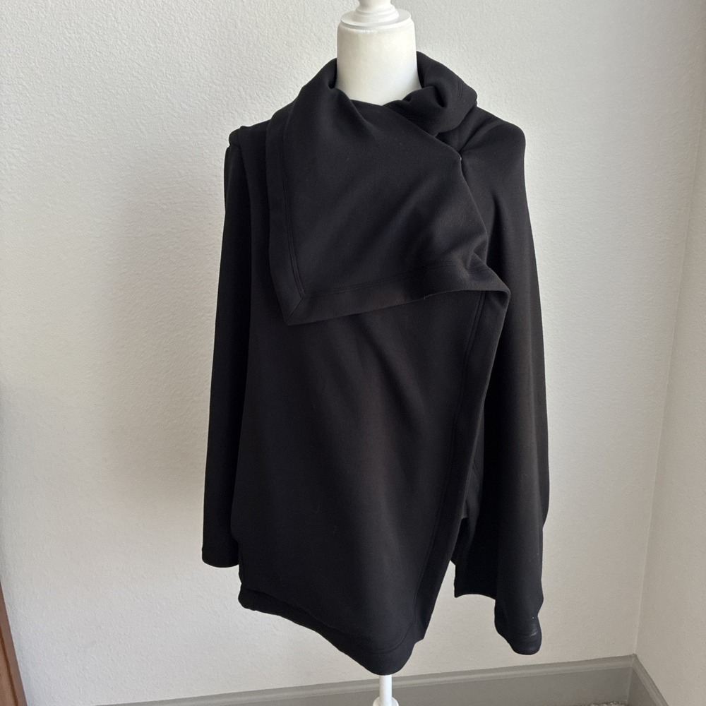 SPANX AirEssentials Open Wrap Cardigan Black 1X 1T Soft Cozy Fall Autumn Winter
